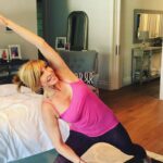Leeza Gibbons Instagram - Leaning WAY into the weekend! I've been traveling; visiting with family and friends so my heart is full! Time to fill up my lungs with oxygen to carry me forward. Ever forward. What is your mindset? #stretching #yogabeginner #happyweekend