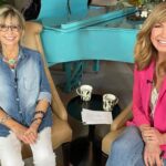 Leeza Gibbons Instagram - She would have been 75. Happy heavenly birthday to Olivia Newton-John . This picture is one of my favorites. She always beamed with goodness when she was talking about her passions and helping others flame theirs. Many people post about how she lifted their spirits and their causes. All of us at @leezascareconnection are no different. I'm forever grateful for this eternal spirit and her capacity to care. @therealonj @chloelattanziofficial
