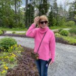 Leeza Gibbons Instagram - I went crazy over the Botanical Gardens in Boothbay Harbor Maine! Just incredible. Of course, I had to check every plant they labeled against my iPhone plant identifier app! (Drove Steven insane, I think!) Plus, we loved the Troll Sculptures from Dutch artist Thomas Dambo ...each one made of recycled wood. Sheer genius. Such a fun day! #botanicalgardens #art #naturelover Coastal Maine Botanical Gardens