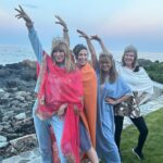 Leeza Gibbons Instagram - Goddess Gathering. Yes, we are wearing crowns!! It's always a good idea to celebrate our strength. As Carly Simon said: "A really strong woman accepts the war she went through and is ennobled by her scars". These women guide me back to myself time and time again. My sister, my daughter, my SIL....my ❤️ #tooblessedtobestressed #connections #goddesspower