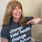 Leeza Gibbons Instagram - Ever since my friend @marieosmond told me about @CMNHospitals, (which she founded in 1983) I have been amazed by their life-saving work; treating over 12 million kids (like Camryn, who I'm honoring with my sticker) . 40 years of changing the future! Join me in saying Congratulations on this outstanding anniversary #ChildrensMiracleNetwork! #changekidshealth