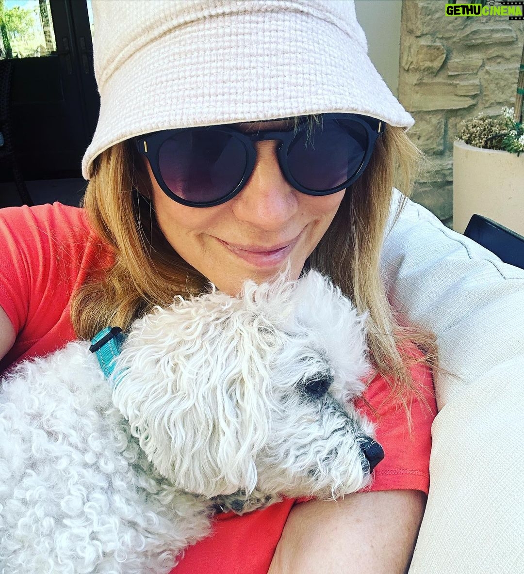 Leeza Gibbons Instagram - My emotional support animal and best friend tending to my mental health. #biggie #supportanimal #mentalhealth