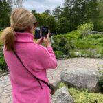 Leeza Gibbons Instagram - I went crazy over the Botanical Gardens in Boothbay Harbor Maine! Just incredible. Of course, I had to check every plant they labeled against my iPhone plant identifier app! (Drove Steven insane, I think!) Plus, we loved the Troll Sculptures from Dutch artist Thomas Dambo ...each one made of recycled wood. Sheer genius. Such a fun day! #botanicalgardens #art #naturelover Coastal Maine Botanical Gardens