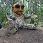 Leeza Gibbons Instagram - I went crazy over the Botanical Gardens in Boothbay Harbor Maine! Just incredible. Of course, I had to check every plant they labeled against my iPhone plant identifier app! (Drove Steven insane, I think!) Plus, we loved the Troll Sculptures from Dutch artist Thomas Dambo ...each one made of recycled wood. Sheer genius. Such a fun day! #botanicalgardens #art #naturelover Coastal Maine Botanical Gardens