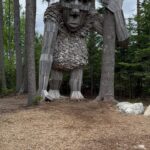 Leeza Gibbons Instagram - I went crazy over the Botanical Gardens in Boothbay Harbor Maine! Just incredible. Of course, I had to check every plant they labeled against my iPhone plant identifier app! (Drove Steven insane, I think!) Plus, we loved the Troll Sculptures from Dutch artist Thomas Dambo ...each one made of recycled wood. Sheer genius. Such a fun day! #botanicalgardens #art #naturelover Coastal Maine Botanical Gardens