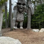 Leeza Gibbons Instagram - I went crazy over the Botanical Gardens in Boothbay Harbor Maine! Just incredible. Of course, I had to check every plant they labeled against my iPhone plant identifier app! (Drove Steven insane, I think!) Plus, we loved the Troll Sculptures from Dutch artist Thomas Dambo ...each one made of recycled wood. Sheer genius. Such a fun day! #botanicalgardens #art #naturelover Coastal Maine Botanical Gardens