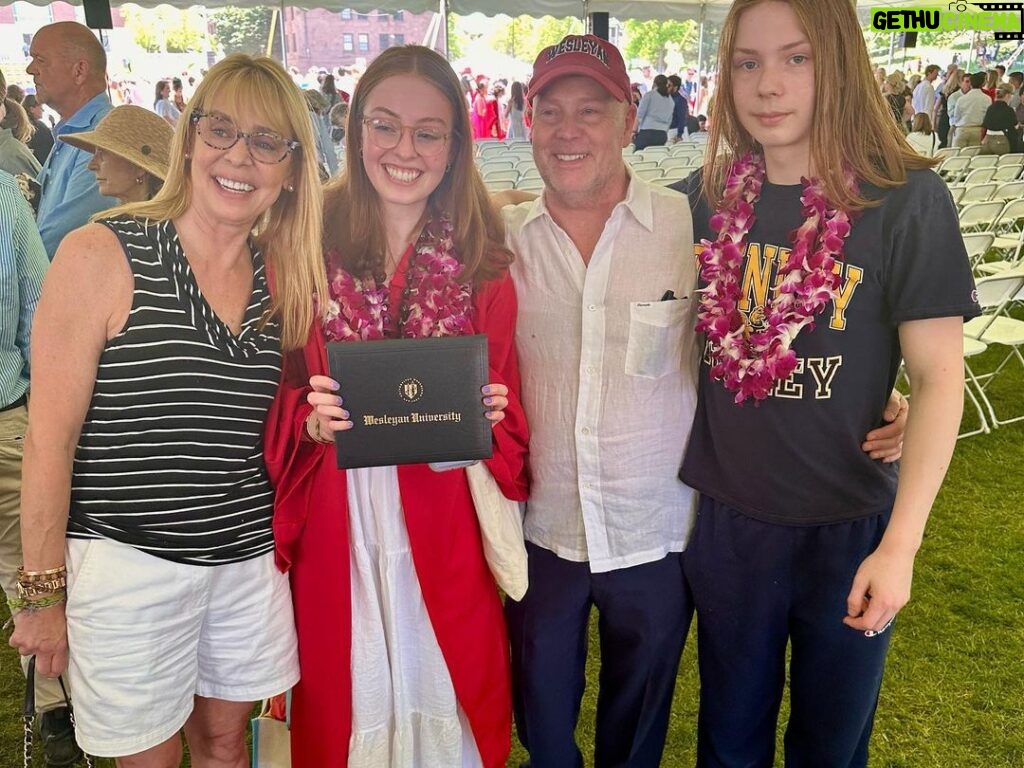 Leeza Gibbons Instagram - And she's on her way....congrats @kellyyfenton and family! Another stellar graduate from @wesleyan_u . We were SO happy to share this moment! #graduate #wesleyan #congrats Wesleyan University