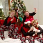 Leeza Gibbons Instagram - I'll never get over the matching pajamas photos. When I look at this, I see the kids as they were when we made gingerbread houses and slept under the stars to see if reindeer really know how to fly. Those were good days. These are , too. We are all wildly different but we share the same heart. That...and the same memories of Christmas past while we celebrate Christmas present. #wrapitup #holidaymagic #lovethesekids