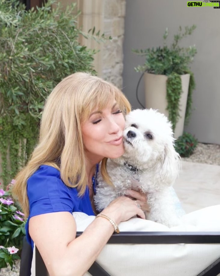Leeza Gibbons Instagram - Snuggling with my main mutt, Biggie. #dogsofinstagram #kisses