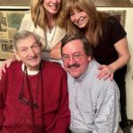 Leeza Gibbons Instagram - My 94 year old Dad with his three children. We are the lucky ones. Years ago, when her Alzheimer's finally won, our mother left us with only one wish....love each other well, and stay close. Mission accomplished, Mom. #familesareforever #lovemysiblings #charmedlife