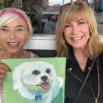 Leeza Gibbons Instagram - I'm so proud of my WyArt original painting of Biggie. Wyatt, the artist, @wyart_autism ,is the autistic son of my friend and former producer, Nancy Alspaugh, @jumpinnan . She now has quite the busy career as his "momager"! I'm so glad I commissioned this piece...I love it and it gave me a chance to reconnect with Nancy, who has shown tremendous grace and grit in the face of incredible challenges. #overcoming #art #autism Blu Jam Cafe - Sherman Oaks