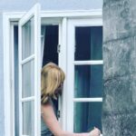 Leeza Gibbons Instagram - Labor Day painting. My husband caught me in action. #freshenup #labordaylabor #chores