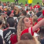 Lele Pons Instagram - When your bff and you are on opposite teams 😡🏈 @hannahstocking #superbowl THANK YOU @vegas FOR THE BEST EXPERIENCE !! #vegas #sbinlv