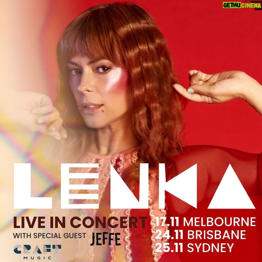 Lenka Instagram - 🔈Announcement : I’ll be finishing off my year of touring with some special “home shows” in Australia. Catch me and my band playing • Melbourne Friday Nov 17 • Brisbane Friday Nov 24 • Sydney Friday Nov 25 With special guest @jeffeofficial !! Info and tickets via link in profile or at lenkamusic.com Thanks @craftmusicagency @thismuchtalentau 💋 📷 @tanjabruckner