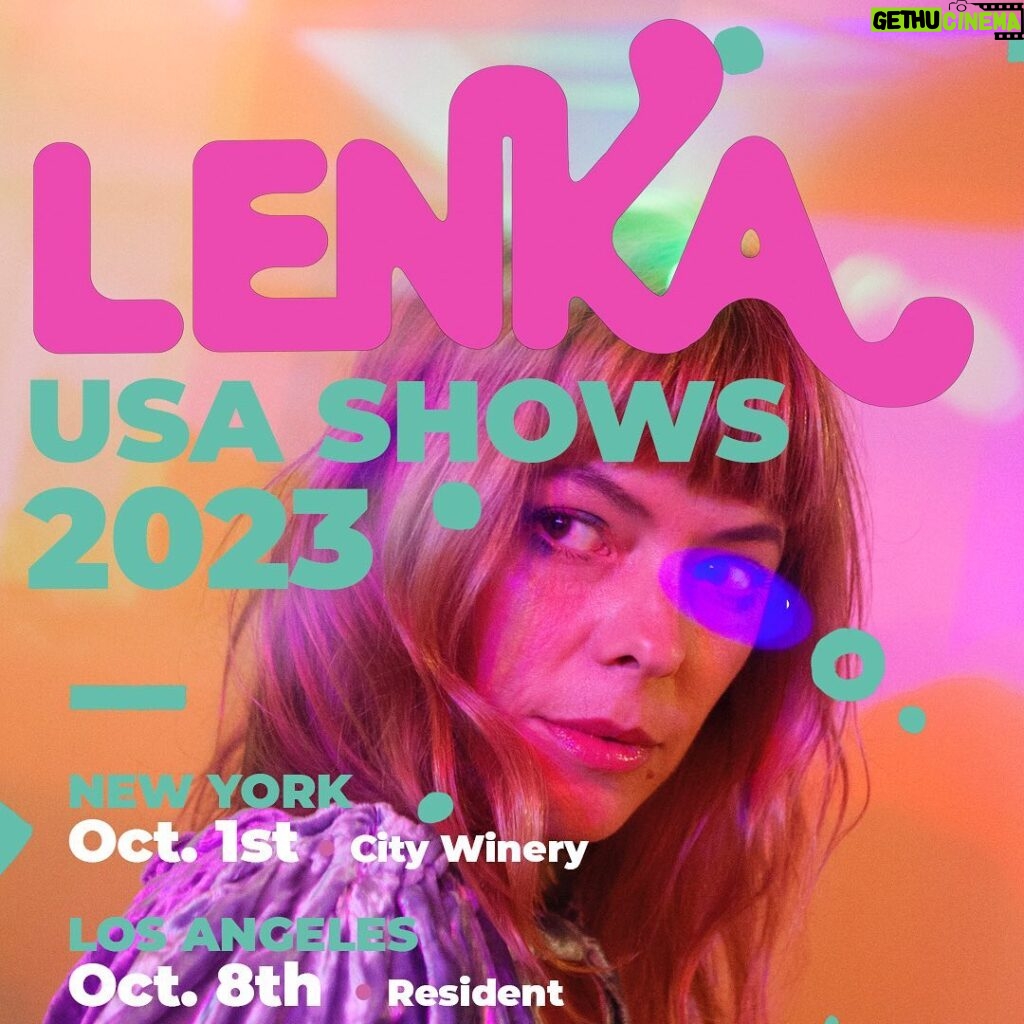 Lenka Instagram - Announcing : USA shows! Finally I’m getting back to do the shows that we’re scheduled to happen in 2020! Slightly different venues, but I’m hoping some of you can get out to see me at these gigs in October! It’s been toooooo long America. I miss you 💗💗💗💗💗💗💗💗 Tickets go on sale Friday! Xx