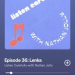 Lenka Instagram - Had an interesting chat with Nathan Jolly on the Listen Carefully podcast (I’m in good company, some amazing Aussie musicians on there…) Some insights into my process and career and state of mind 😄😵‍💫😮 You can listen on Spotify or Apple Music.