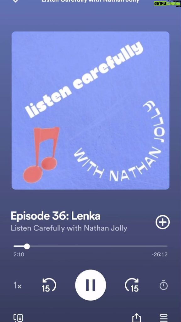 Lenka Instagram - Had an interesting chat with Nathan Jolly on the Listen Carefully podcast (I’m in good company, some amazing Aussie musicians on there…) Some insights into my process and career and state of mind 😄😵‍💫😮 You can listen on Spotify or Apple Music.