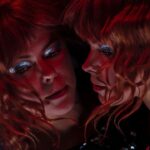 Lenka Instagram - One week till *Intraspectral* 🙌🙌🙌woot woot!! I do love this cover photo of myself and my other self ~ it was taken by the talented @tanjabruckner using a mirror and some delicious lighting and hectic makeup by @desiree_wise . Perhaps my favourite spooky photo of myself(s) I’ve ever seen… Stay tuned and pre-save via link in profile!