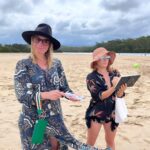 Lenka Instagram – Fishing and watercolors in the stormy estuary. Thanks for holding my palette @clairehealyandseancordeiro 😎
Summer relaxo vibes!! Narrawallee Beach
