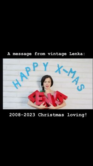 Lenka Instagram - Just popping up from circa 2008 to say “happy x-mas” (again!)
Hope you have a great few days, whether you celebrate this one or not, please share some love, care and joy and count your blessings. 🎄❤️💚