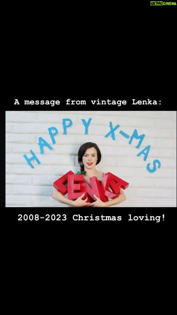 Lenka Instagram - Just popping up from circa 2008 to say “happy x-mas” (again!) Hope you have a great few days, whether you celebrate this one or not, please share some love, care and joy and count your blessings. 🎄❤️💚