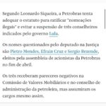 Leonardo Siqueira Instagram - Aqui não lagartixa. Aqui é azulejo. Pedimos para SUSPENDER essa Assembleia Extraordinária que vai mudar o Estatuto pra acomodar indicação política! E vamos continuar pressionando e deixando eles na defensiva! Qual a próxima movimentação? Dizer que não era uma reunião? Assim como disseram que não iam mudar o Estatuto iam apenas atualizar? Flecha neles!