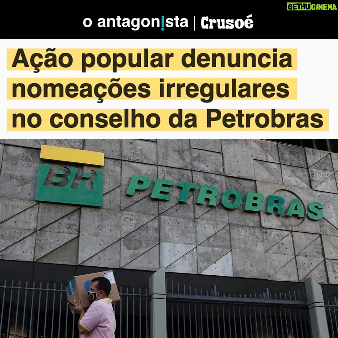 Leonardo Siqueira Instagram - ESSA SEMANA GANHAMOS, MAIS UMA VEZ, A CAPA DOS JORNAIS POR FAZER O ÓBVIO. Não permitir que a Petrobras seja um cabide de empregos para políticos! Entrei com ação para afastar conselheiros com indicações irregulares e garantir que a empresa seja administrada de forma técnica e transparente.