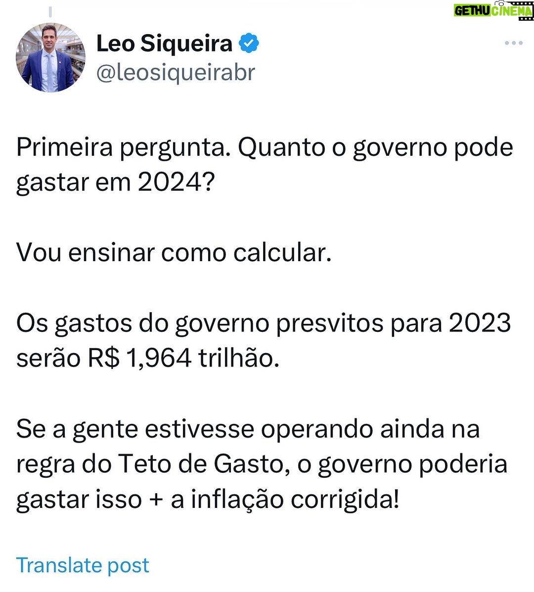 Leonardo Siqueira Instagram - A 2ª opção, de fato é a menor pior, mas deveria ter escolhido uma 3ª, cumprir a meta.