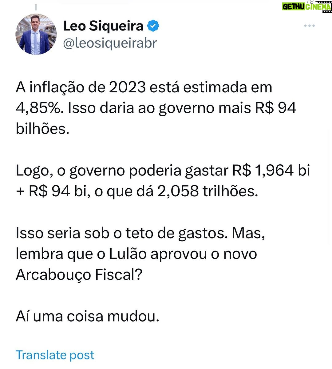 Leonardo Siqueira Instagram - A 2ª opção, de fato é a menor pior, mas deveria ter escolhido uma 3ª, cumprir a meta.