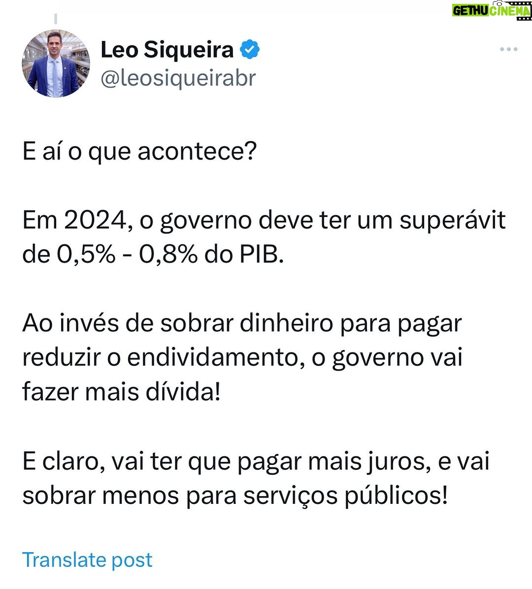 Leonardo Siqueira Instagram - A 2ª opção, de fato é a menor pior, mas deveria ter escolhido uma 3ª, cumprir a meta.