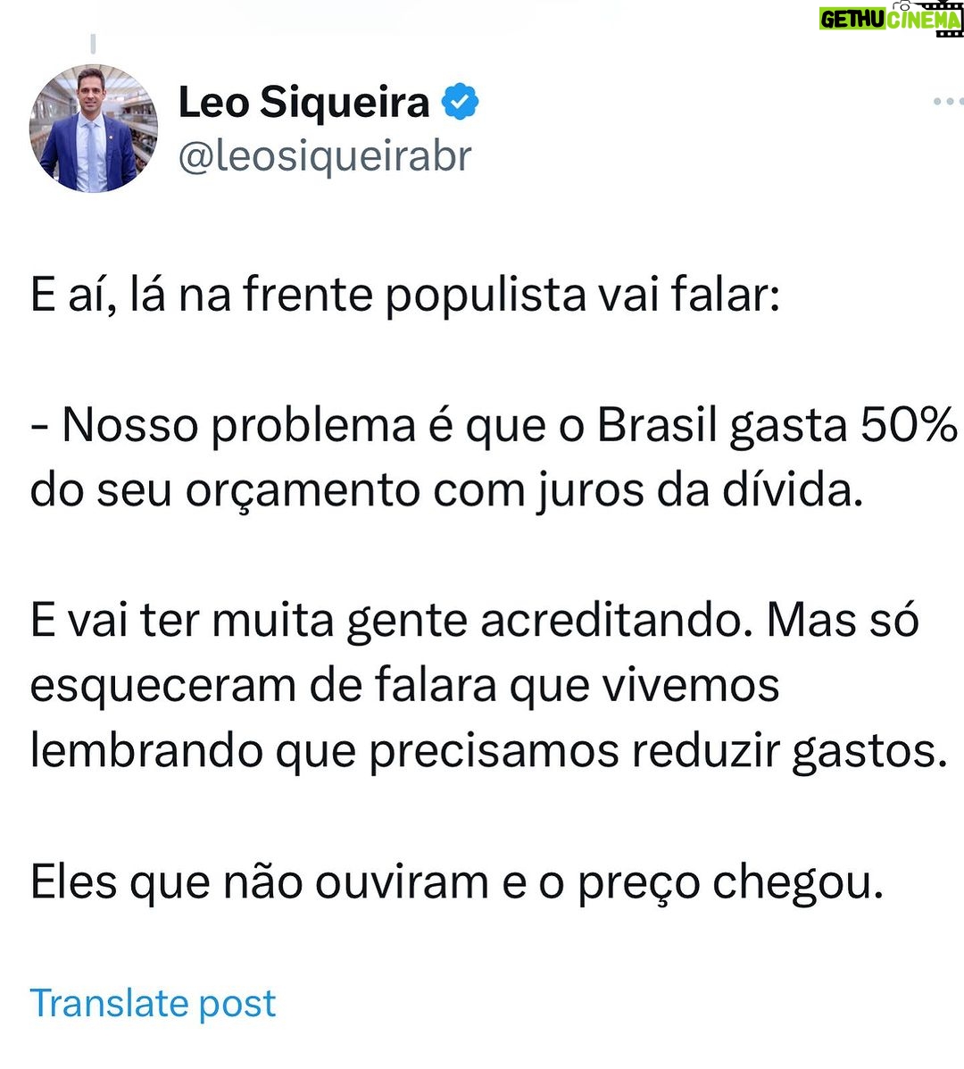 Leonardo Siqueira Instagram - A 2ª opção, de fato é a menor pior, mas deveria ter escolhido uma 3ª, cumprir a meta.
