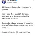 Leonardo Siqueira Instagram - A 2ª opção, de fato é a menor pior, mas deveria ter escolhido uma 3ª, cumprir a meta.