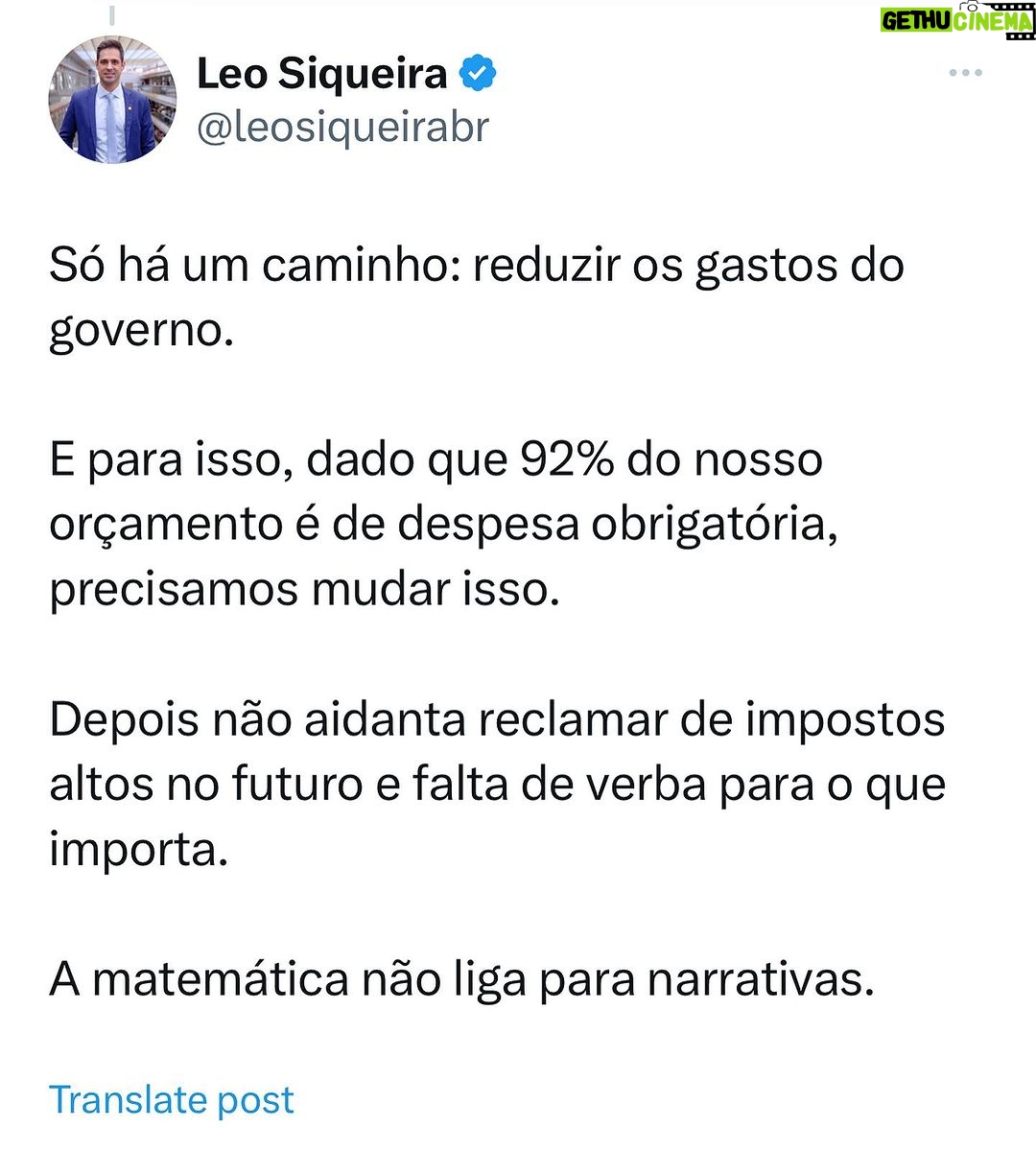Leonardo Siqueira Instagram - A 2ª opção, de fato é a menor pior, mas deveria ter escolhido uma 3ª, cumprir a meta.