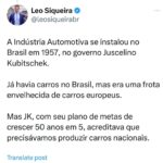 Leonardo Siqueira Instagram - Claro que há outros motivos do porque a Embraer é relevante! Mas, sem dúvidas, isso explica grande parte do seu sucesso!