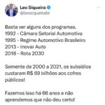 Leonardo Siqueira Instagram - Claro que há outros motivos do porque a Embraer é relevante! Mas, sem dúvidas, isso explica grande parte do seu sucesso!