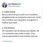 Leonardo Siqueira Instagram - No mundo em que ter sucesso é ser famoso por dancinha no TikTok. Ou que muitos desistiram de SER e preferem apenas TER, quais valores você vive pra si? Quais valores você quer passar para a sua família? 13 LIÇÕES DE UM CAVALEIRO é um guia pra quem quer viver uma vida de verdade!