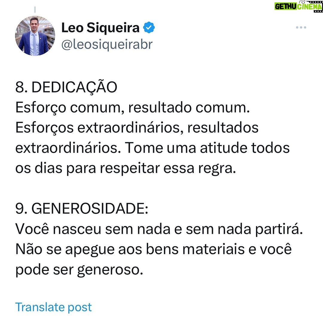 Leonardo Siqueira Instagram - No mundo em que ter sucesso é ser famoso por dancinha no TikTok. Ou que muitos desistiram de SER e preferem apenas TER, quais valores você vive pra si? Quais valores você quer passar para a sua família? 13 LIÇÕES DE UM CAVALEIRO é um guia pra quem quer viver uma vida de verdade!