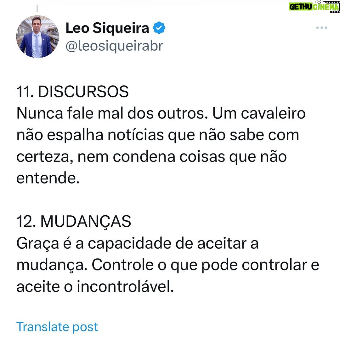 Leonardo Siqueira Instagram - No mundo em que ter sucesso é ser famoso por dancinha no TikTok. Ou que muitos desistiram de SER e preferem apenas TER, quais valores você vive pra si? Quais valores você quer passar para a sua família? 13 LIÇÕES DE UM CAVALEIRO é um guia pra quem quer viver uma vida de verdade!