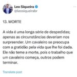 Leonardo Siqueira Instagram - No mundo em que ter sucesso é ser famoso por dancinha no TikTok. Ou que muitos desistiram de SER e preferem apenas TER, quais valores você vive pra si? Quais valores você quer passar para a sua família? 13 LIÇÕES DE UM CAVALEIRO é um guia pra quem quer viver uma vida de verdade!