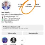 Leonardo Siqueira Instagram - Ajuda nóis a bater 250 mil pessoas! Manda pro amigo que quer ver economia e política com dados e números! E marca ele aqui também!