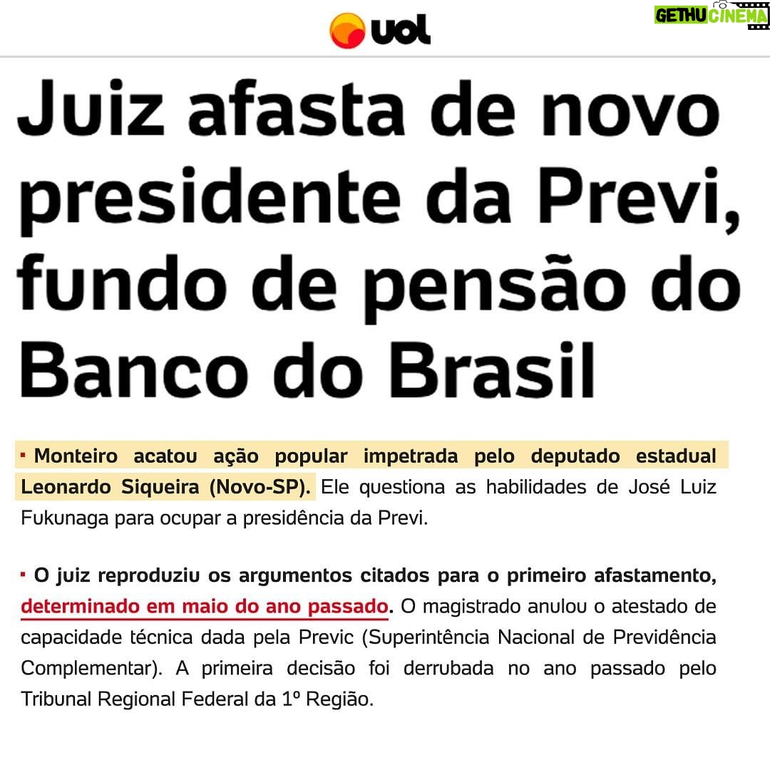 Leonardo Siqueira Instagram - O cara foi afastado pelo nosso pedido. Voltou! Foi afastado de novo! E.se voltar, vamos pedir mais uma vez. Enquanto tem bambu tem flecha. Foi pra isso que 90.688 pessoas escolheram nosso nome nas urnas!