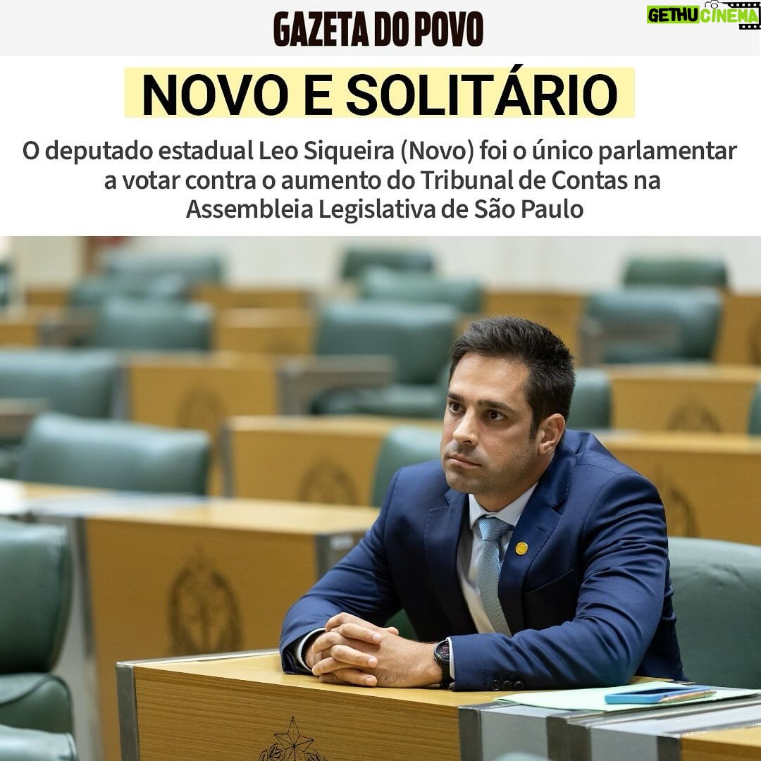 Leonardo Siqueira Instagram - O que fizemos em 10 meses de trabalho? - Entramos com uma ação para afastar o presidente da Previ. (Foi afastado, mas, infelizmente, voltou) - Entramos com uma ação para afastar 3 conselheiros da Petrobrás por desobediência ao Estatuto. (Está sendo julgado). - Fui indicado para o Conselho da USP. - Aprovamos um projeto de Lei de Licenciamento Simplificado que extingue centenas de alvarás para empresas de baixo e médio risco. - Fomos uma das principais vozes na Assembleia pela Desestatização da Sabesp. Isso porque não deu nem 1 ano de mandato...