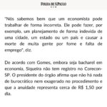 Leonardo Siqueira Instagram - Atenção aos economistas que pagam Corecon a contragosto. Pedimos o fim da exigência do Corecon!
