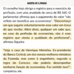 Leonardo Siqueira Instagram - Atenção aos economistas que pagam Corecon a contragosto. Pedimos o fim da exigência do Corecon!