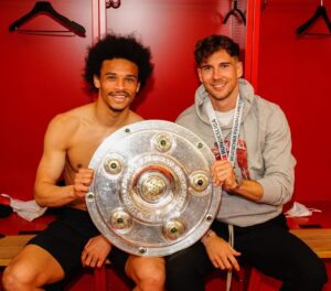 Leroy Sané Instagram - Special day, special moments. 🏆 #DeutscherMeister