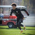 Leroy Sané Instagram – Never. Stop. Working! #inSané FC Bayern Trainingsgelände