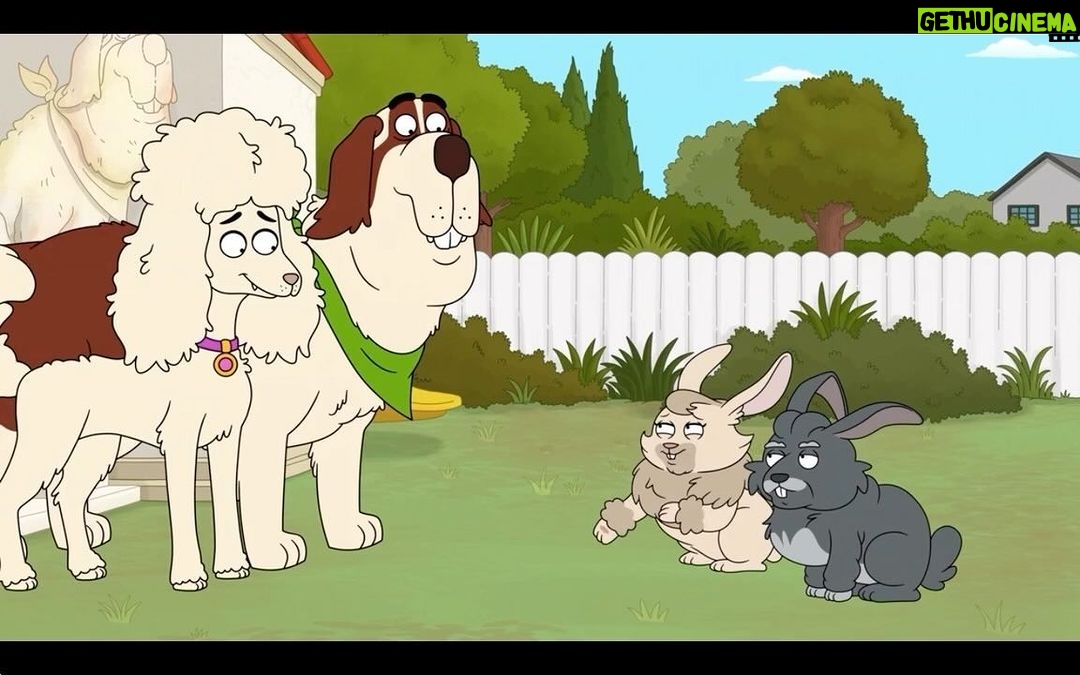 Lesli Margherita Instagram - Thanks to the genius @jencrittenden and @gaballgreen I get to portray a variety of nutso critters on @housebrokenfox including the very down to earth Fluffy Bunny 🤣. This show is hysterical and is on every Sunday night and you should be watching that is all. 🐰👑