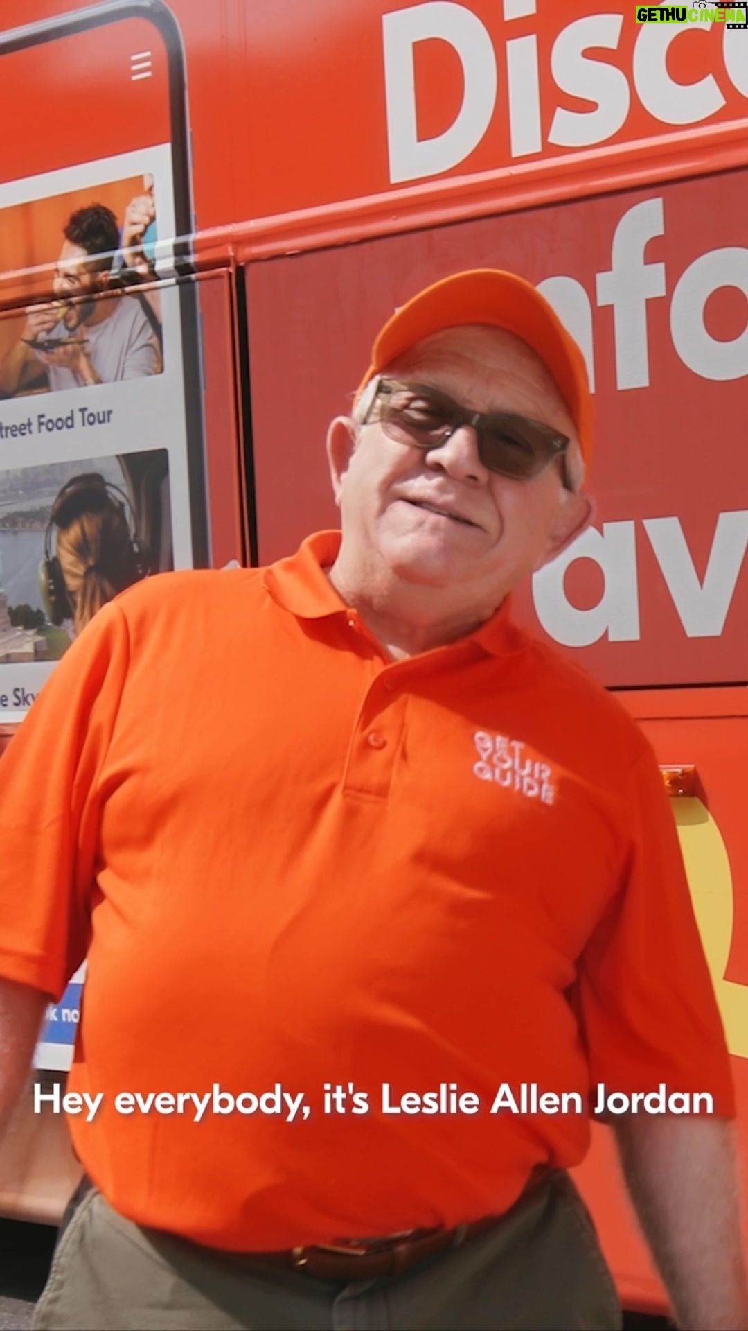 Leslie Jordan Instagram - Y’all, they let me hijack a BUS! My friends at @GetYourGuide let me give a tour of NYC MY WAY...well mostly...check it out! #GuidedbyLeslie #GetYourGuide