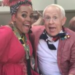 Leslie Jordan Instagram - From the set of Living the Dream with his sweet friend @kimfieldsofficial.