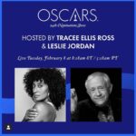 Leslie Jordan Instagram – Join me and @traceeellisross on Tuesday, February 8th at 5:18am PST on ABC as we reveal this year’s #Oscar Nominees. (Damn, that’s early)